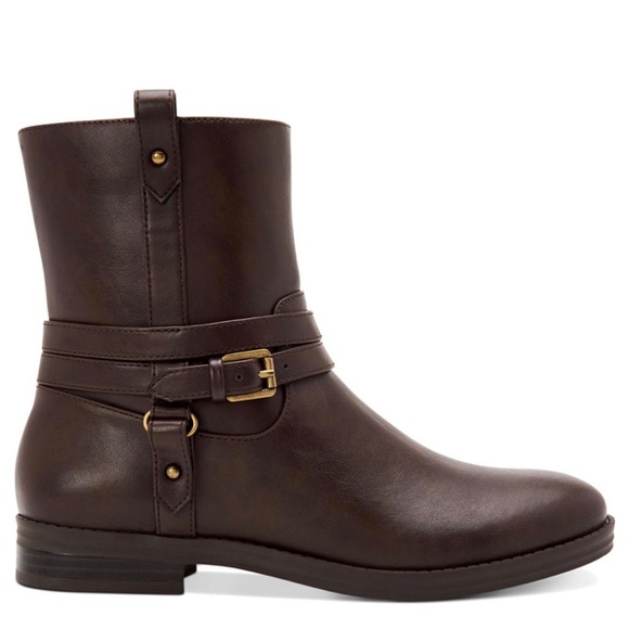 Style & Co. Womens State Faux Leather Flat Booties - Picture 2 of 9